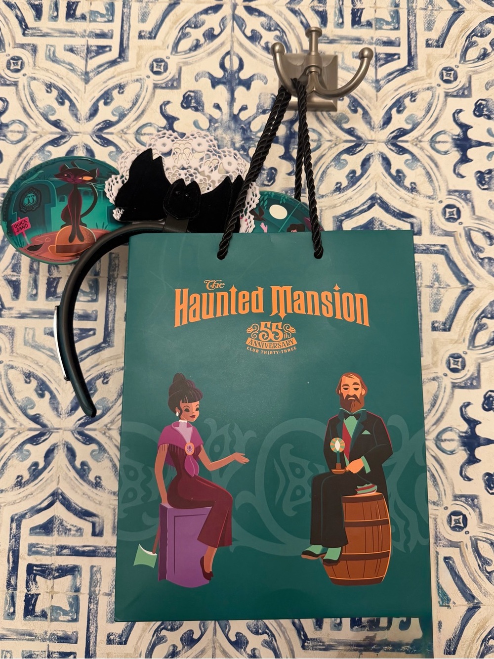 Club 33 Haunted Mansion 55th Anniversary Loungefly Ears